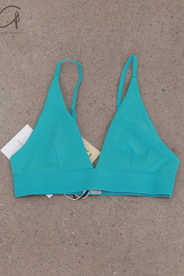 BASERANGE Bamboo Fiber Bamboo Cotton No Wire Wide-Brim Bra Series Collection Soft Underwear France BAS-BRTR-BL-SP25-LSS Turquoise BRTR1